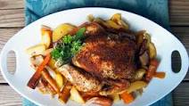 Slow Cooker Whole Roasted Chicken with Root Vegetables Slow Cooker Whole Roasted Chicken with Root Vegetables