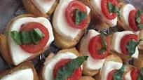 Crostini with Mozzarella and Tomato Crostini with Mozzarella and Tomato