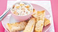 Smoked salmon on toasted Turkish bread Smoked salmon on toasted Turkish bread