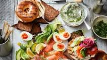 Smoked salmon breakfast platter Smoked salmon breakfast platter