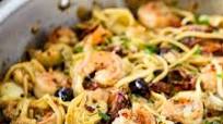 Mediterranean Pasta with Shrimp Mediterranean Pasta with Shrimp