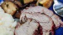 Glazed Pork Tenderloin with Mashed Potatoes Glazed Pork Tenderloin with Mashed Potatoes
