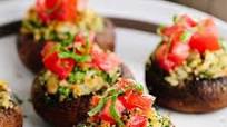 Stuffed Mushrooms with Bruschetta Topping Stuffed Mushrooms with Bruschetta Topping