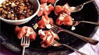 carpaccio rolls with red port sauce carpaccio rolls with red port sauce