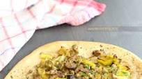 Focaccia con porri e funghi shitake senza lattosio Focaccia con porri e funghi shitake senza lattosio