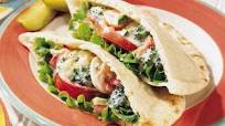 Middle Eastern Layered Pita Sandwich Middle Eastern Layered Pita Sandwich
