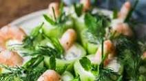 Cucumber Canapés with Shrimp Cucumber Canapés with Shrimp