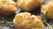 Twice Baked Hummus Potatoes with Rosemary Twice Baked Hummus Potatoes with Rosemary