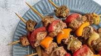 Pork Skewers In the Oven | Greek Pork Souvlaki with Veggies Pork Skewers In the Oven | Greek Pork Souvlaki with Veggies