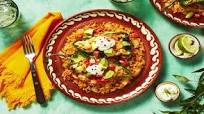 Seven Grain Chiles Rellenos With Avocado Salsa and Zesty Crema Seven Grain Chiles Rellenos With Avocado Salsa and Zesty Crema