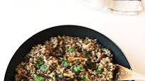 One-Pot Mujadara (Syrian Bulgur and Lentils) with Cucumber Mint Yogurt (Vegan) One-Pot Mujadara (Syrian Bulgur and Lentils) with Cucumber Mint Yogurt (Vegan)