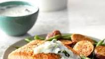Pan-Seared Salmon with Dill Sauce Pan-Seared Salmon with Dill Sauce