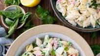 Easy Pasta Salad with Mayo, Lemon and Basil