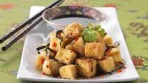 Fried Tofu in Chinese Sesame Soy Sauce Fried Tofu in Chinese Sesame Soy Sauce