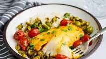 Turmeric Sablefish (Black Cod) with Tomatoes & Capers Turmeric Sablefish (Black Cod) with Tomatoes & Capers