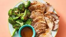 Keto-Friendly Lemon-Pepper Pork Tenderloin with Roasted Broccoli & Garlic Butter Keto-Friendly Lemon-Pepper Pork Tenderloin with Roasted Broccoli & Garlic Butter