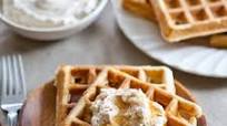 Recipe: Eggnog Waffles with Spiced Whipped Cream Recipe: Eggnog Waffles with Spiced Whipped Cream