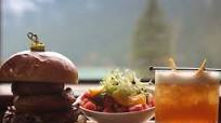 The Smokey Bear Burger & Mid Summer Stream Cocktail The Smokey Bear Burger & Mid Summer Stream Cocktail