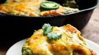 Spinach enchilada casserole, Houston style Spinach enchilada casserole, Houston style