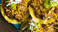 Chicken Enchilada Tostadas Chicken Enchilada Tostadas