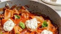 Dinner for Two: Skillet Lasagna Dinner for Two: Skillet Lasagna