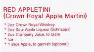 Red Appletini (Crown Royal Apple Martini) Red Appletini (Crown Royal Apple Martini)