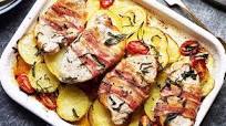 Tuscan Potatoes with Pork Loin Steaks and Pancetta Tuscan Potatoes with Pork Loin Steaks and Pancetta
