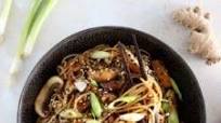 Sesame Soba Noodles with Mushrooms Sesame Soba Noodles with Mushrooms