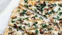 Mushroom Spinach White Pizza Mushroom Spinach White Pizza