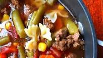 Hamburger Vegetable Soup Hamburger Vegetable Soup