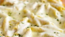 Three Cheese Chicken Alfredo Bake Three Cheese Chicken Alfredo Bake