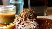 Pecan-Crusted Pork Tenderloin with Bourbon - Mustard Sauce Pecan-Crusted Pork Tenderloin with Bourbon - Mustard Sauce