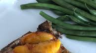 Bourbon Cured Pork Chops with Glazed Peaches Bourbon Cured Pork Chops with Glazed Peaches