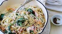 Hot smoked salmon pasta Hot smoked salmon pasta
