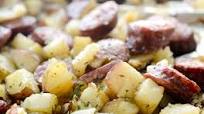Oven Roasted Smoked Sausage and Potatoes Oven Roasted Smoked Sausage and Potatoes