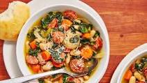 Slow-Cooker Sausage and White Bean Soup Slow-Cooker Sausage and White Bean Soup