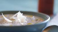 Cauliflower Soup with Pecorino Romano and Truffle Oil Cauliflower Soup with Pecorino Romano and Truffle Oil