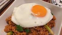 Kimchi pork mince fried rice Kimchi pork mince fried rice