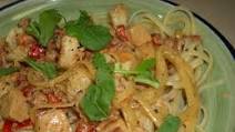Copycat Olive Garden Chicken and Shrimp Carbonara Copycat Olive Garden Chicken and Shrimp Carbonara