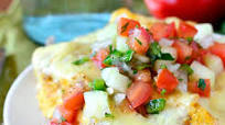 Roasted Poblano Salsa Chicken Enchiladas with Cucumber Pico de Gallo Roasted Poblano Salsa Chicken Enchiladas with Cucumber Pico de Gallo