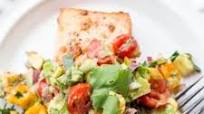 Baked Salmon with Avocado Salsa Baked Salmon with Avocado Salsa