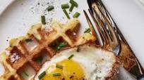 Savory Cheesy Herb Waffles Savory Cheesy Herb Waffles