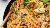 Creamy Vegan Pasta with Veggies Creamy Vegan Pasta with Veggies