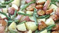 Sheet Pan Italian Sausage and Potatoes Bake Sheet Pan Italian Sausage and Potatoes Bake