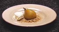 Coffee Poached Pear and Ice-Cream Coffee Poached Pear and Ice-Cream