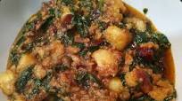 Aloo Palak ki Sabji (Potatoes in Spinach Gravy) Aloo Palak ki Sabji (Potatoes in Spinach Gravy)