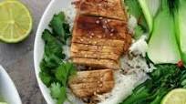 Heathy Sticky Pork Medallions with Greens Heathy Sticky Pork Medallions with Greens