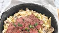 Creamy Steak Alfredo with Mushrooms and Fettuccine Creamy Steak Alfredo with Mushrooms and Fettuccine
