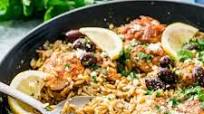 One Pot Greek Chicken Orzo One Pot Greek Chicken Orzo