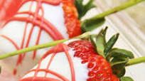 White Chocolate Covered Long Stem Strawberries White Chocolate Covered Long Stem Strawberries